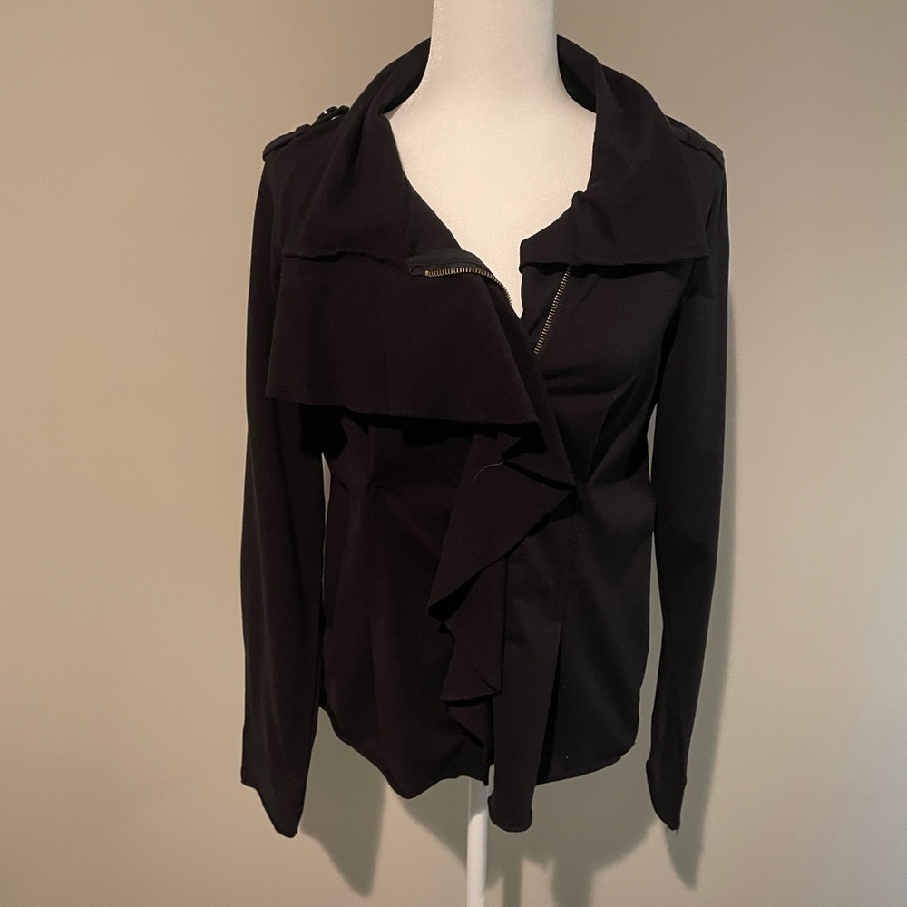 Sanctuary | Black Ruffle Jacket